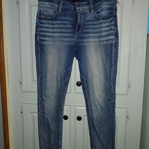 Buckle Women Skinny Jeans - Blue Wash